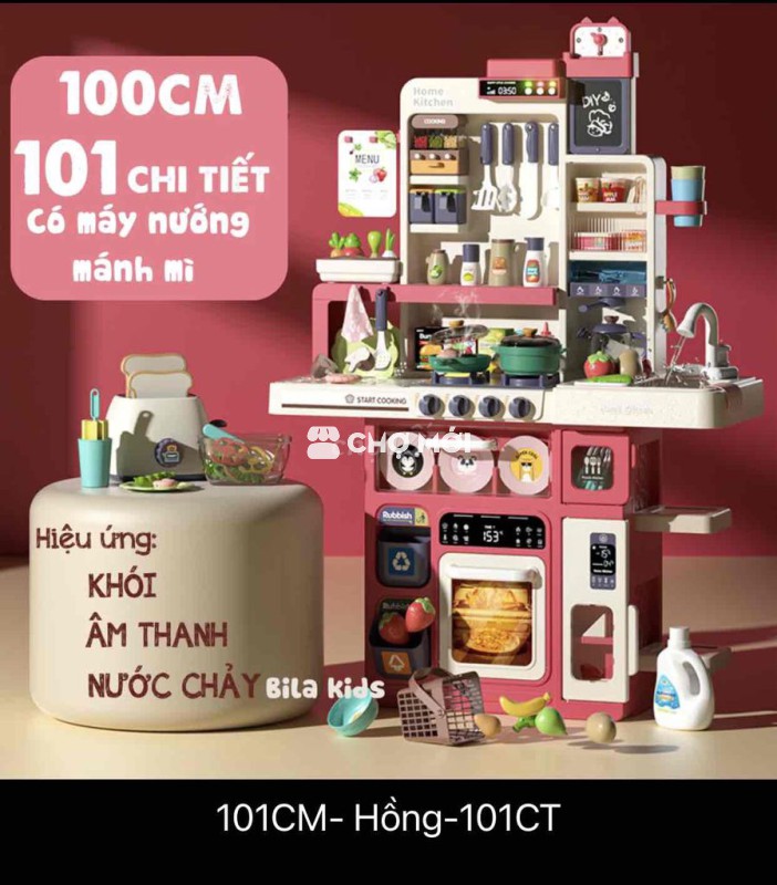 pass bộ đồ chơi nấu ăn cho bé sịn lớn 101cm mới