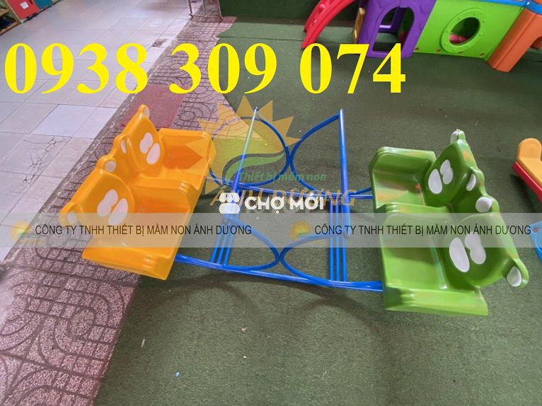 Bập bênh nhựa composite ghế gấu