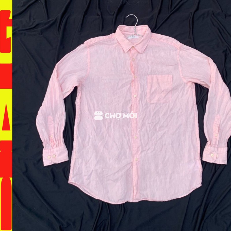💥Áo sơ mi Uniqlo - vải linen - sz 2XL 85-90kg