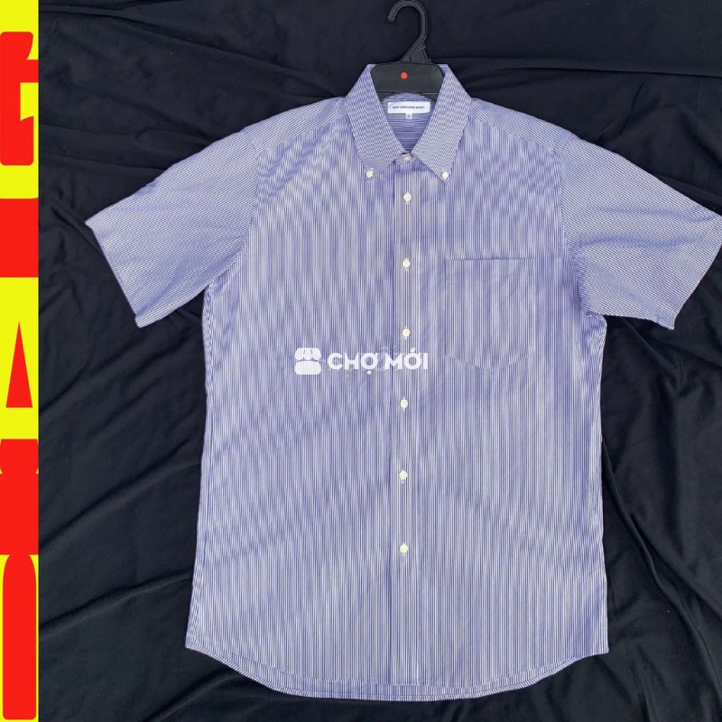 💥Áo sơ mi UNIQLO -  sz 2XL 75-82kg- sọc trắng xanh