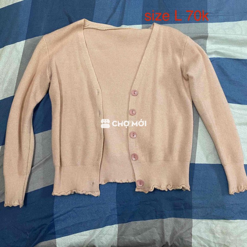 Áo khoác cardigan Nữ size L Đã sử dụng