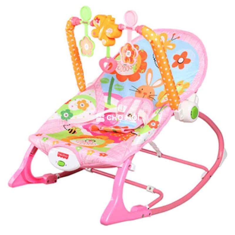 Ghế bập bênh bé gái Hồng đã dùng