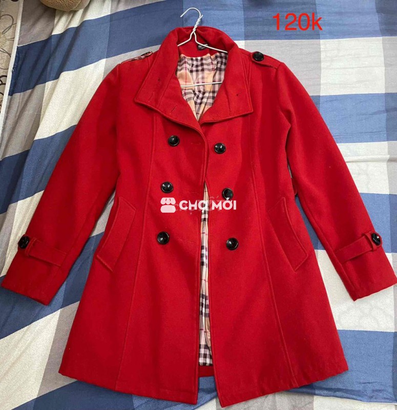 Áo khoác nữ dạ đỏ