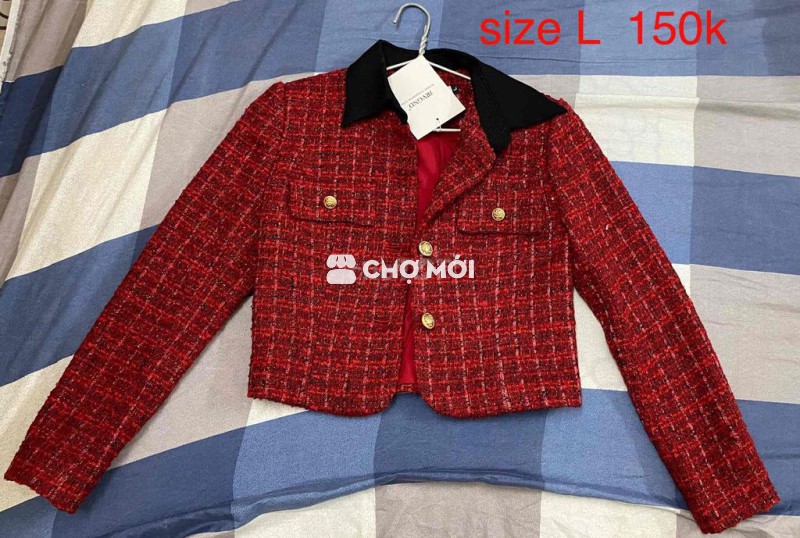 Áo khoác nữ Đỏ size L Mới 100%
