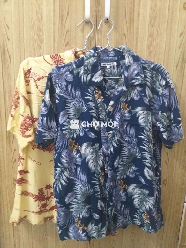 Áo sơ mi nam tay ngắn họa tiết