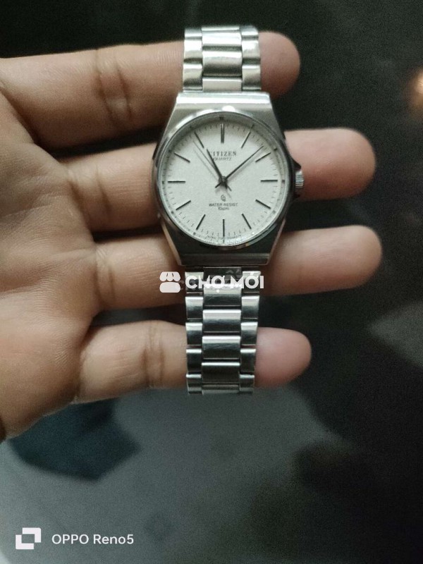 Đồng hồ Citizen Quartz Nam Thép Bạc