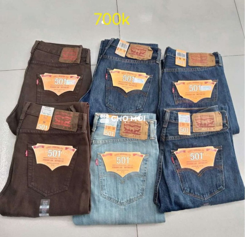 Quần jean Levis 501 Nam Vải bò