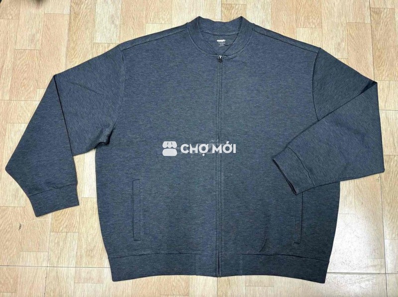 Áo khoác Active Cotton Nam Xám đen chính hãng