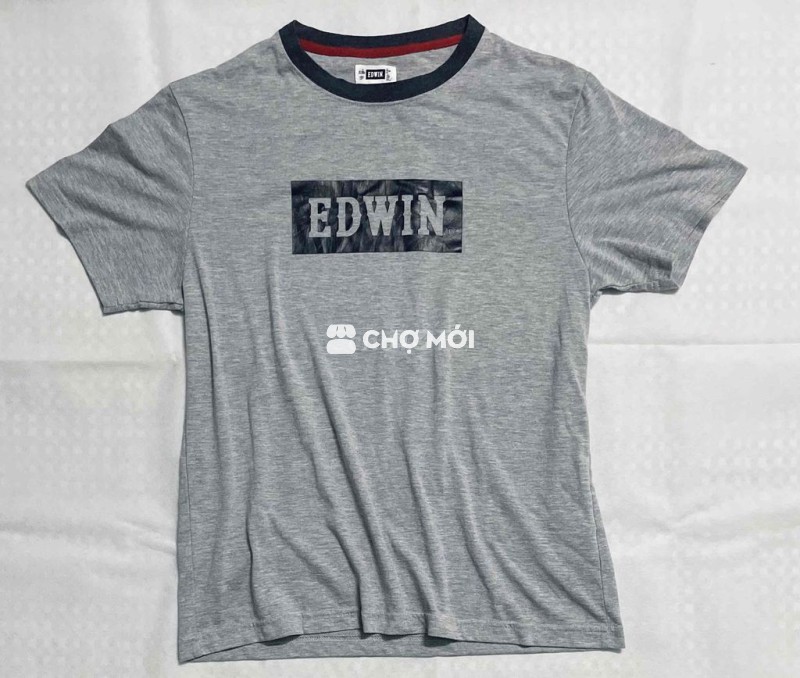 Áo phông Edwin Unisex size M Xám