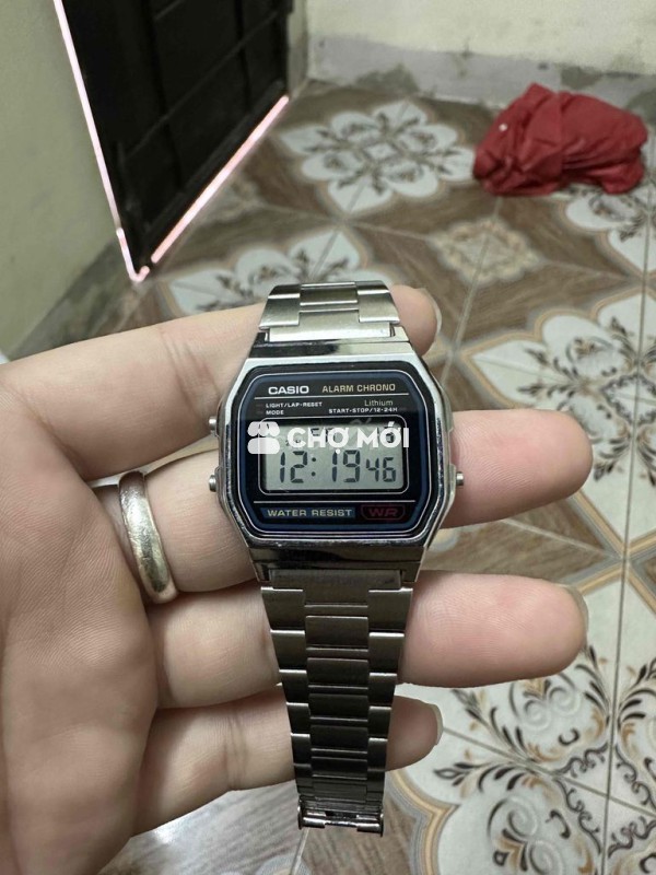 Đồng hồ Casio A158W Bạc