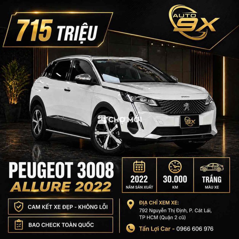 🚘Peugeot 3008 Allure Model 2023 Xe Đẹp - Không Lỗi