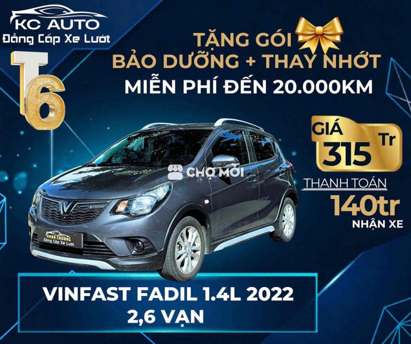 Vinfast Fadil 2022 1.4L Tự động CVT Xám 26000 km