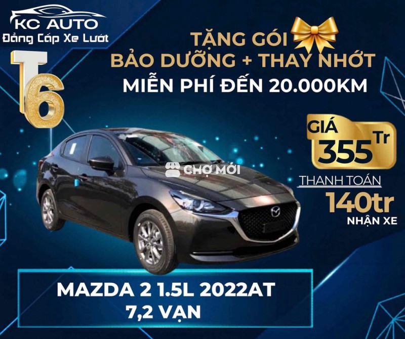 Mazda 2 1.5L AT 2022 7,2 vạn km Xám