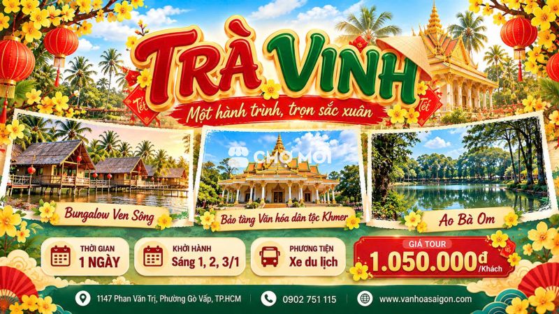 🌿 TRÀ VINH – 1 NGÀY KHÁM PHÁ VĂN HÓA KHMER ✨
